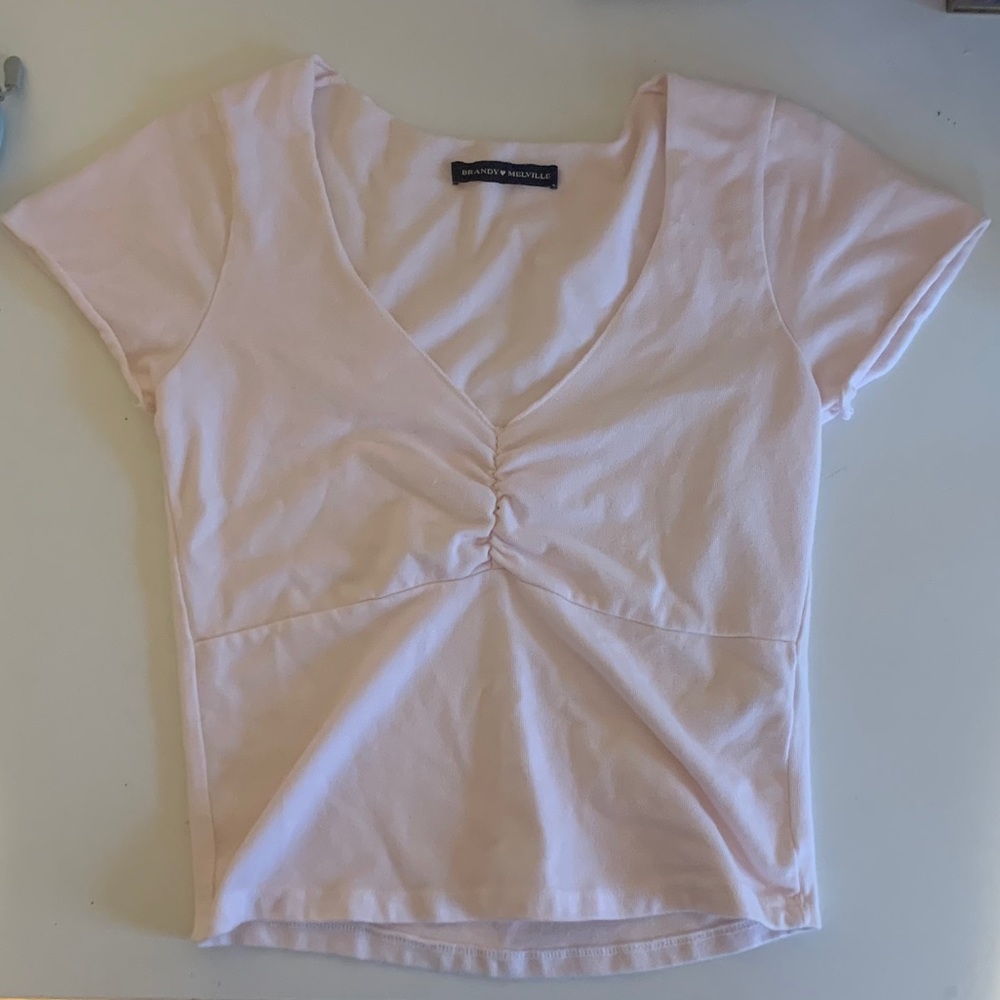 Brandy Melville Light Pink Gina Top